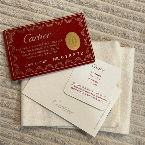 Cartier Red Leather Coin Pouch - Full Inclusion! - Picture 7 of 7